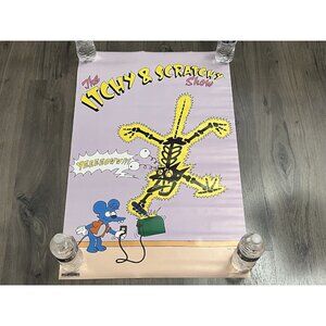 Vintage The Itchey And Scratchey Show Poster 1992 Matt Groening THE SIMPSONS